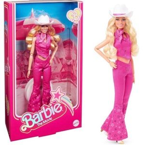 Barbie: The Movie Collectible Doll Margot Robbie - Barbie Pink Western